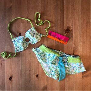 Kate Mack NWT Green and Blue bikini